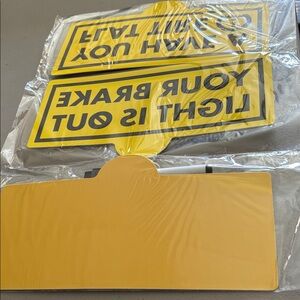 Yellow Caution Signs for your car